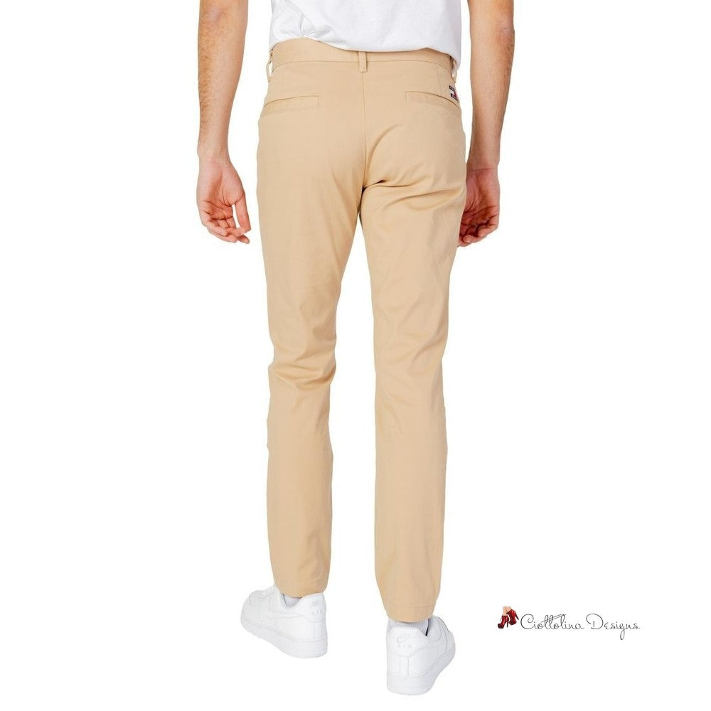 Beige Organic Cotton Jeans & Pant