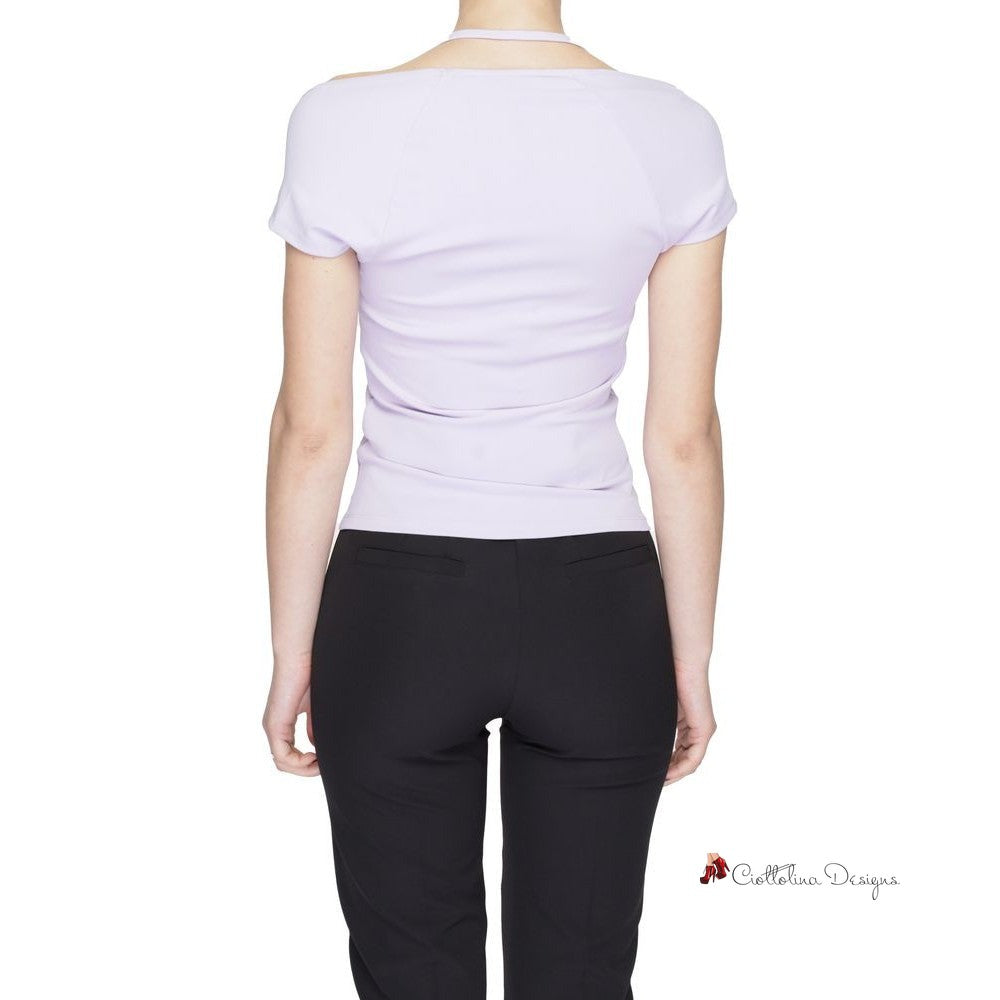 Purple Recycled Polyester Tops & T-Shirt