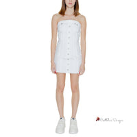 White Cotton Rigenerato Dress