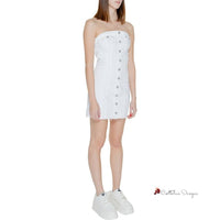 White Cotton Rigenerato Dress