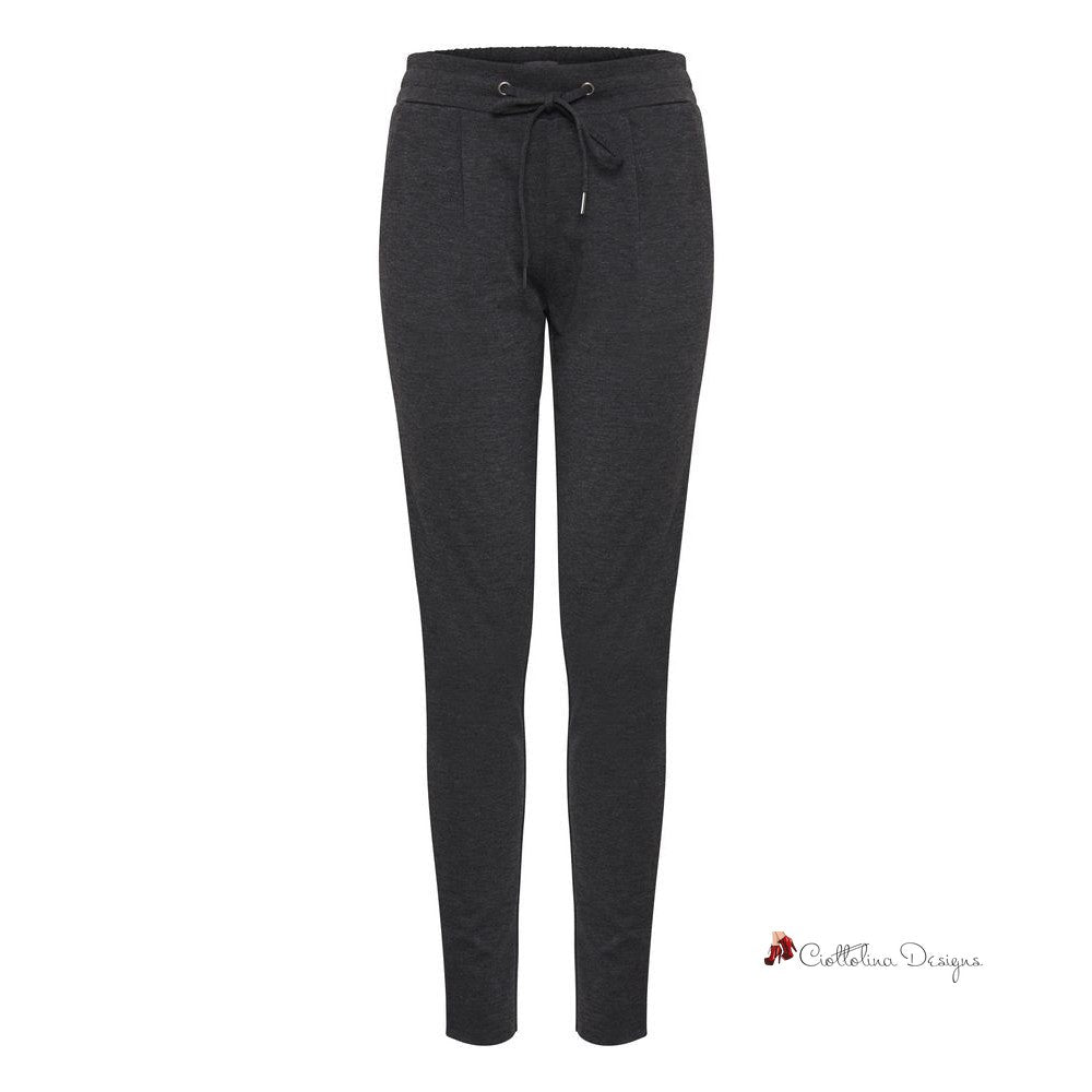 Gray Polyester Jeans & Pant