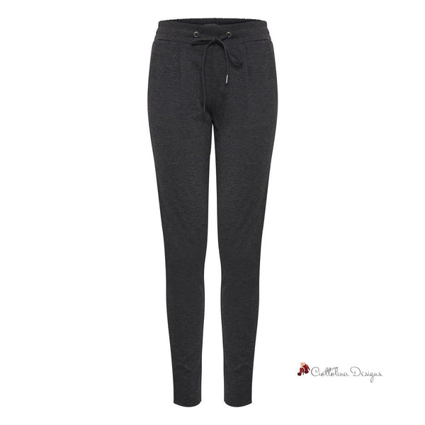 Gray Polyester Jeans & Pant