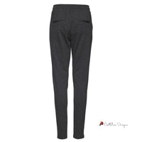 Gray Polyester Jeans & Pant