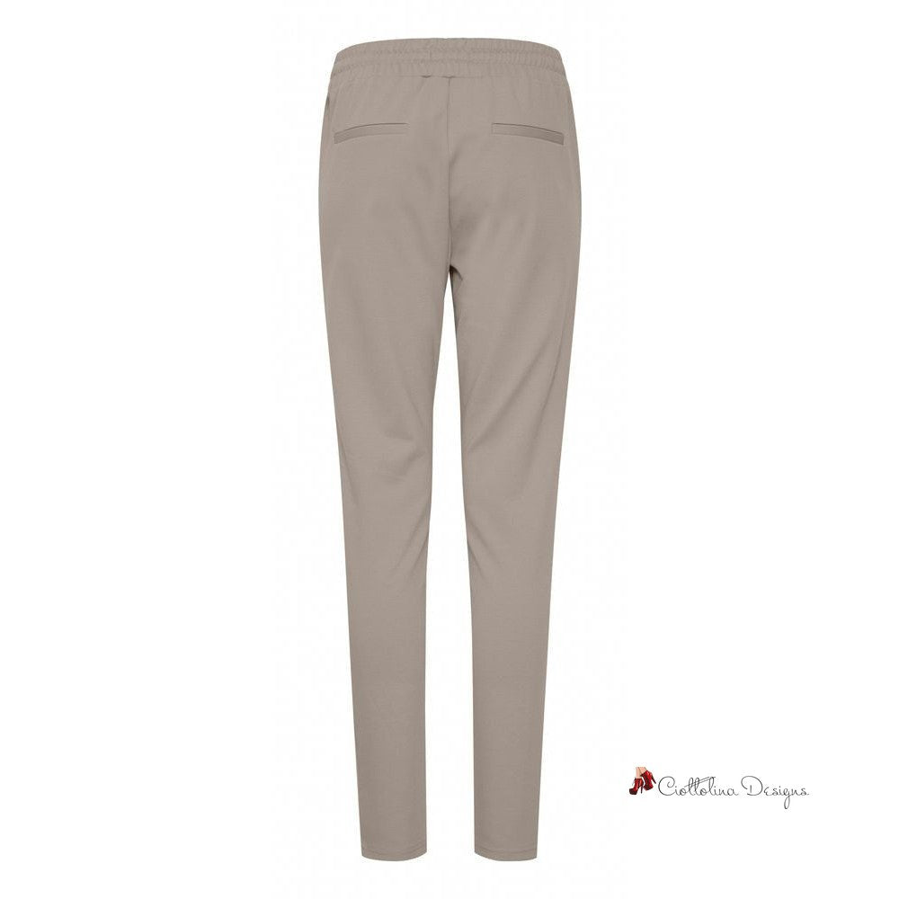 Gray Polyester Jeans & Pant