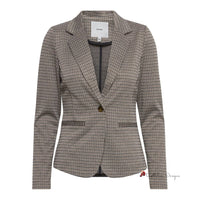 Beige Polyester Suits & Blazer