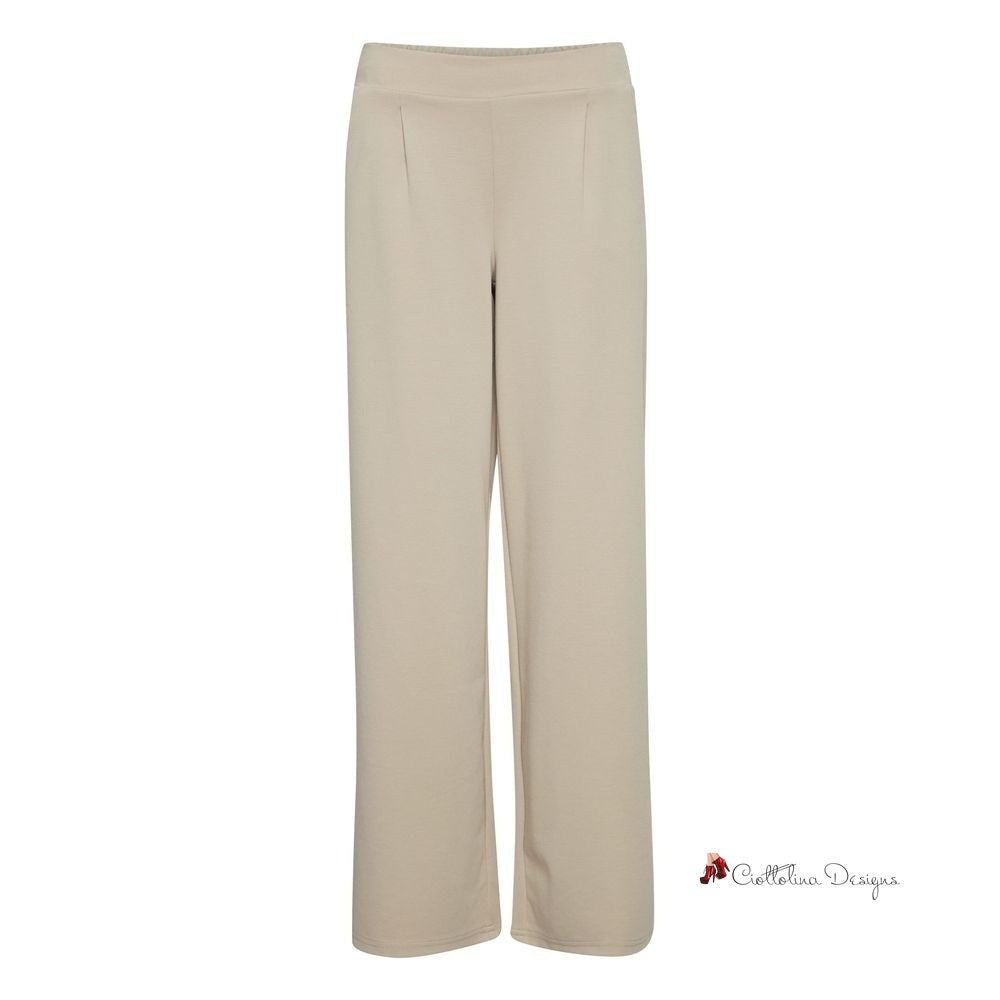 Beige Recycled Polyethylene Jeans & Pant