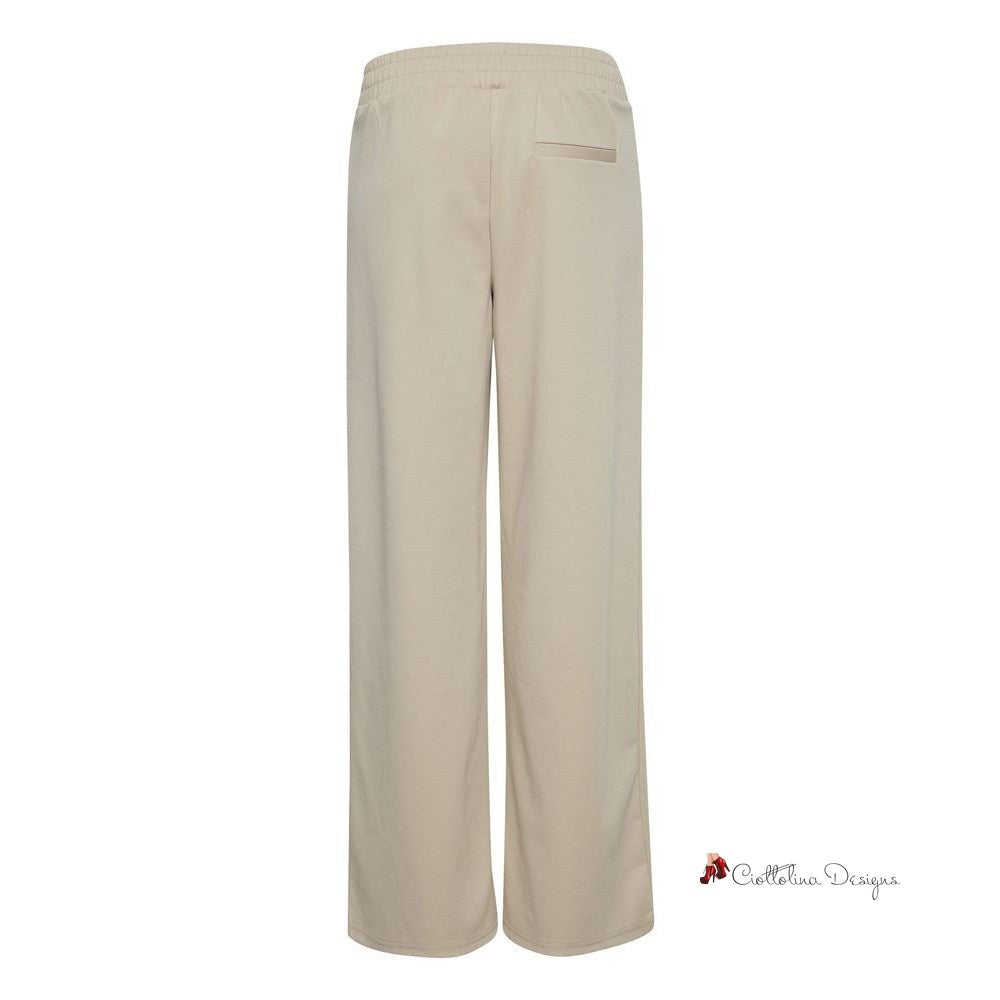 Beige Recycled Polyethylene Jeans & Pant