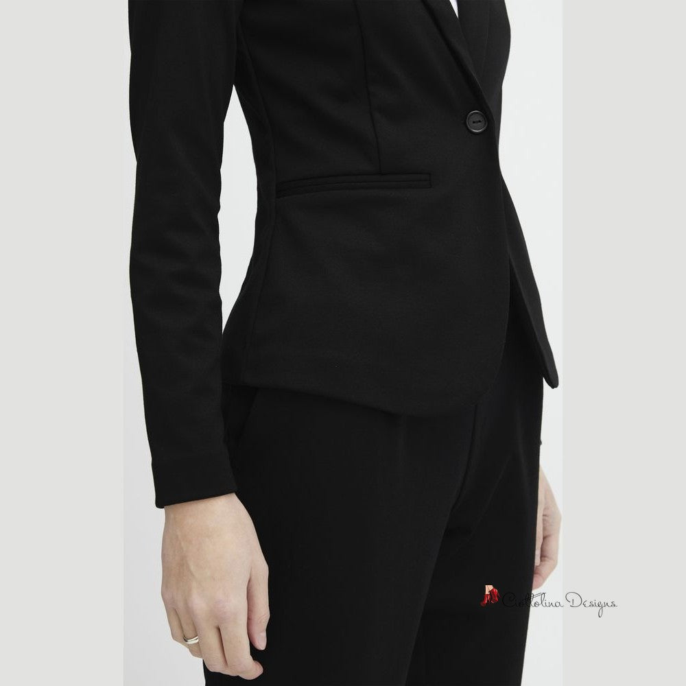 Black Polyester Suits & Blazer