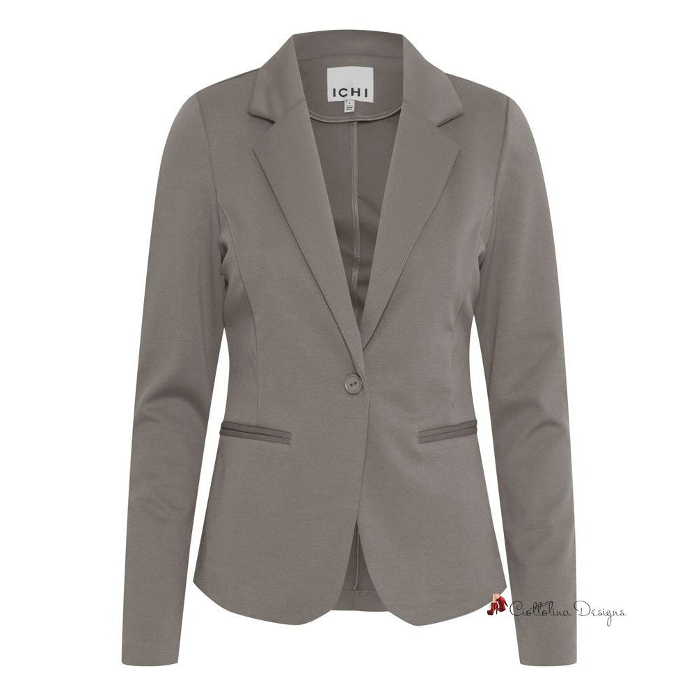 Gray Polyester Suits & Blazer