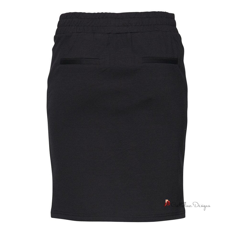 Black Polyester Skirt