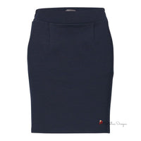 Blue Polyester Skirt