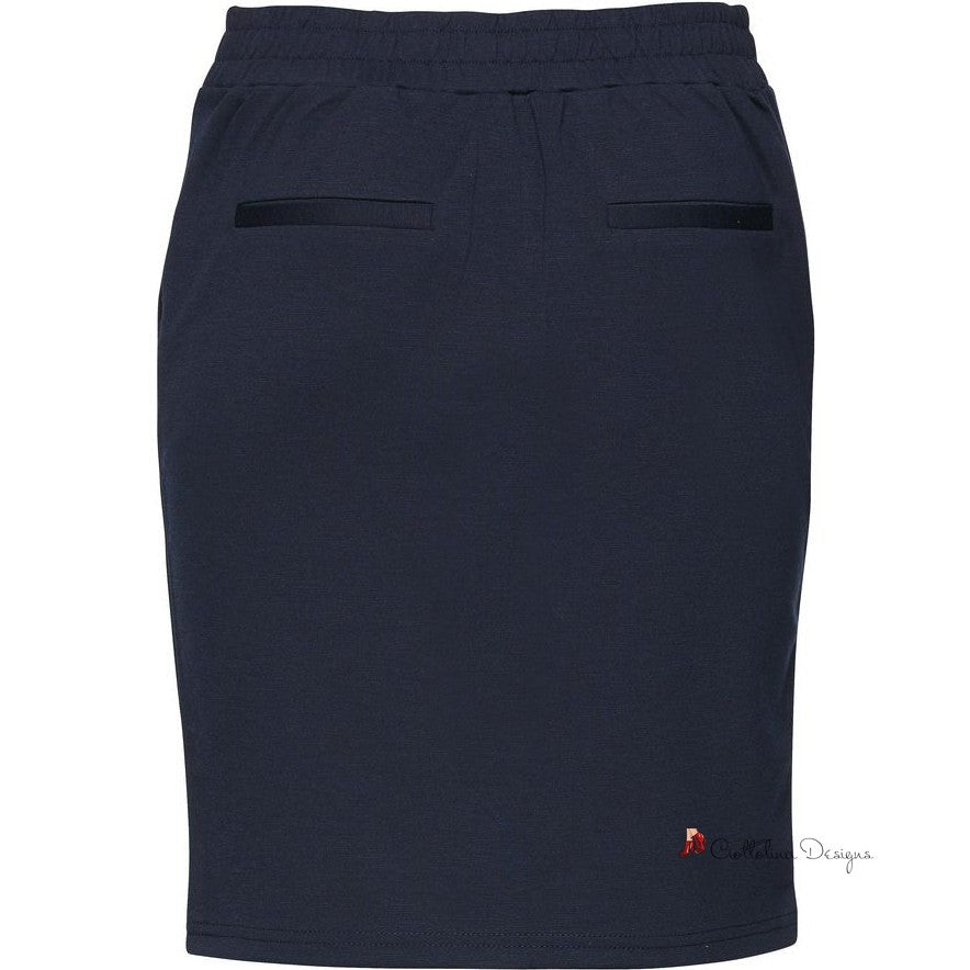 Blue Polyester Skirt