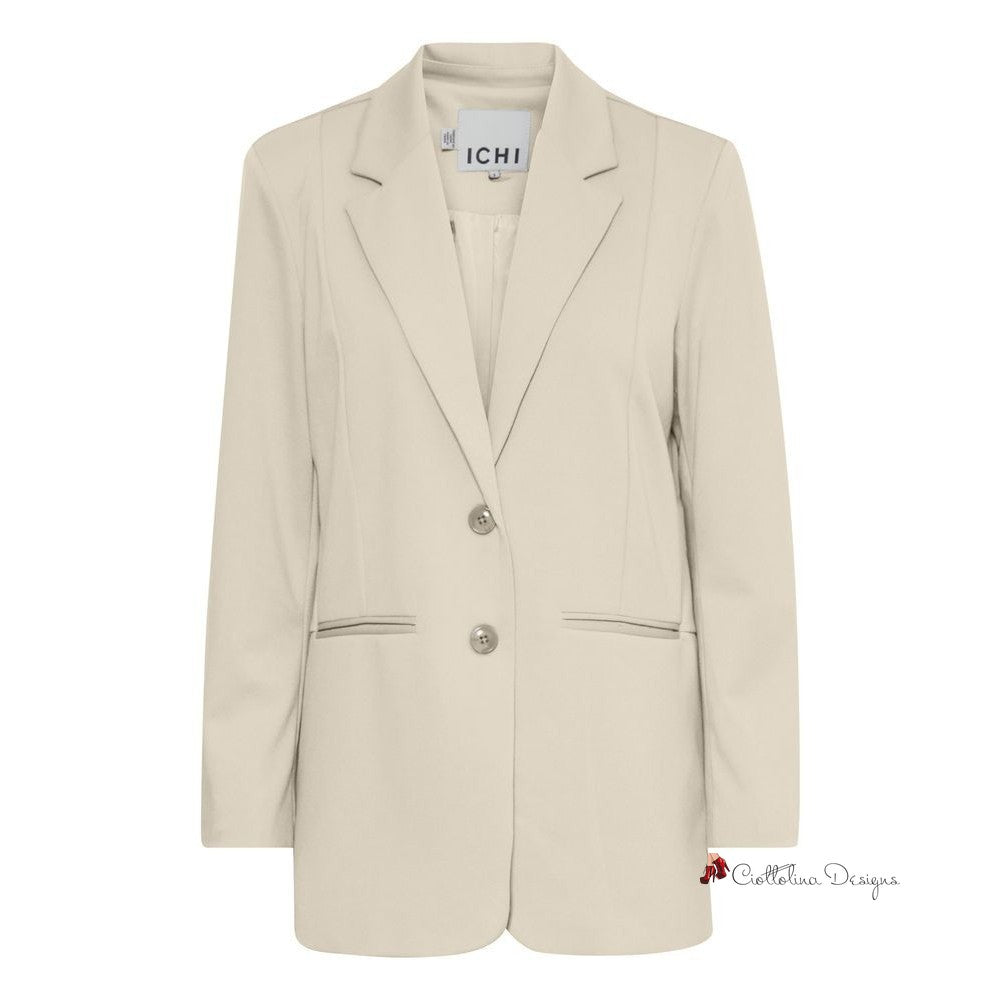 Beige Recycled Polyester Suits & Blazer