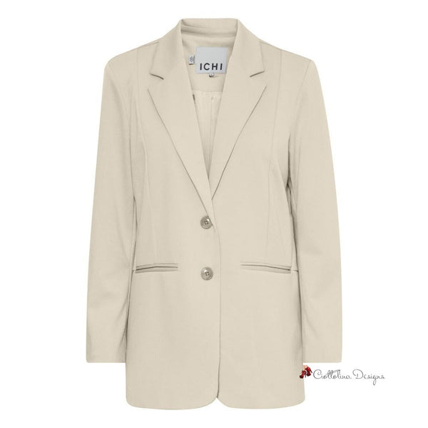 Beige Recycled Polyester Suits & Blazer