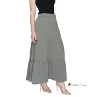 Green Polyester Skirt