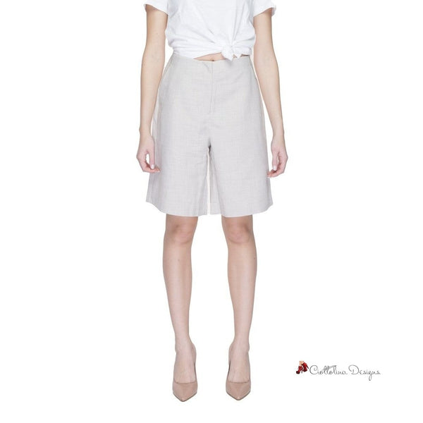 Gray Polyester Short