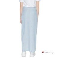 Light Blue Linen Skirt