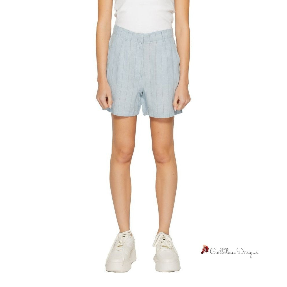 Light Blue Linen Short