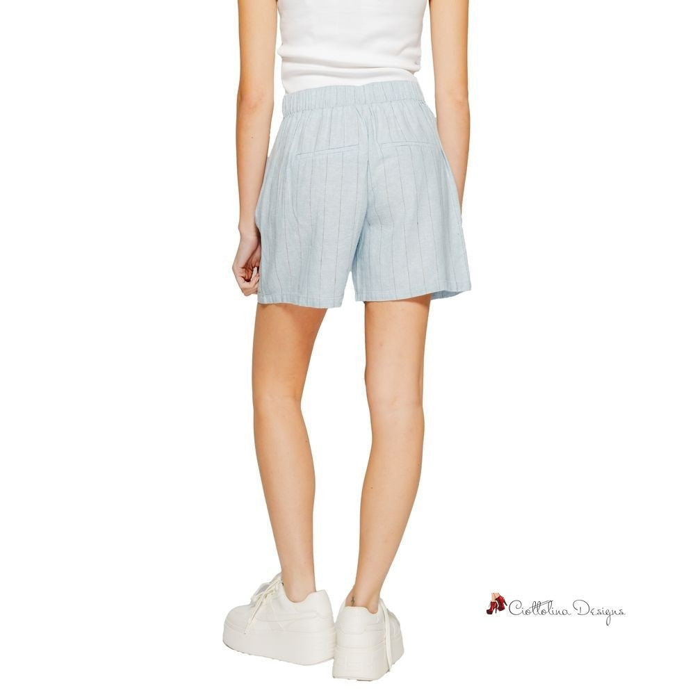 Light Blue Linen Short