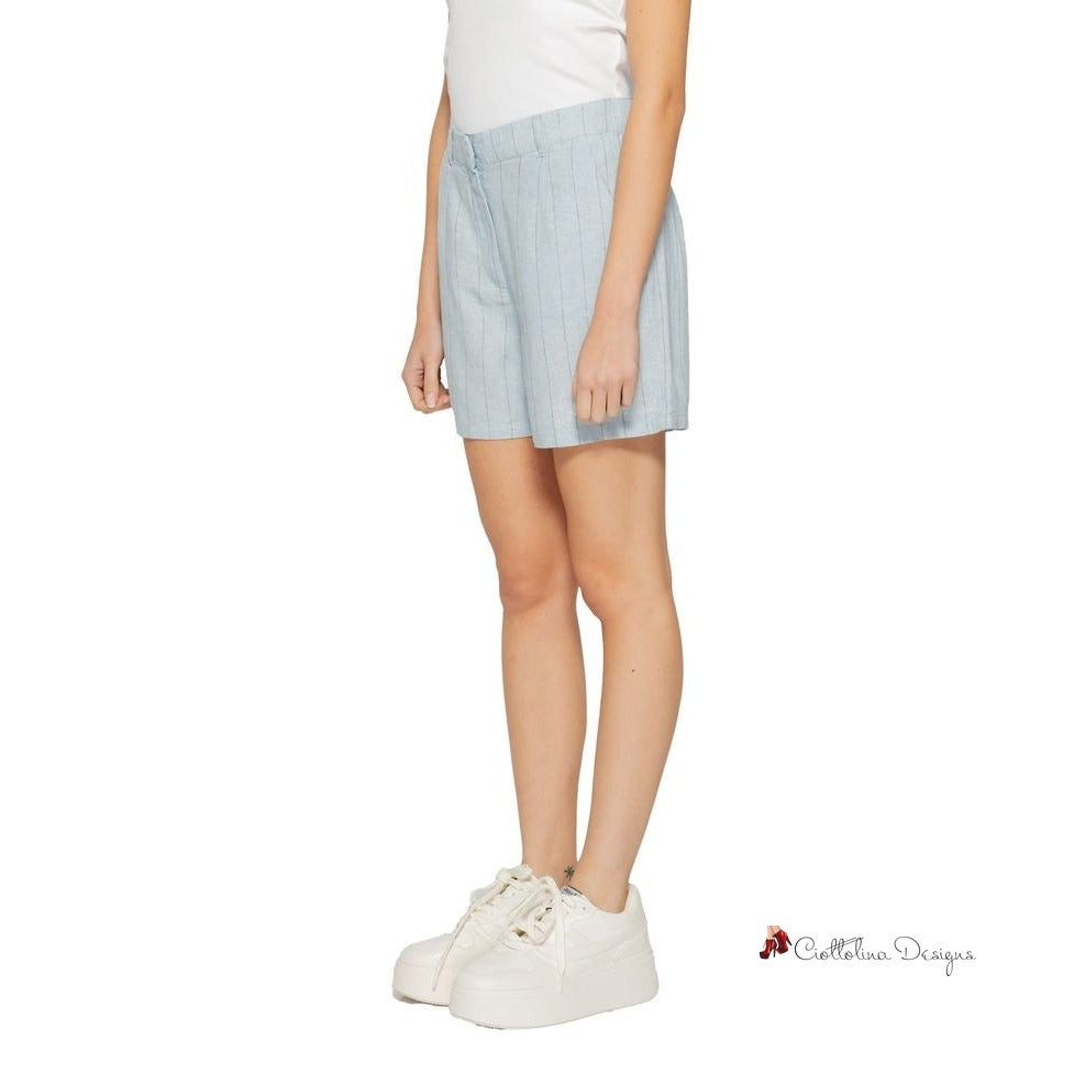 Light Blue Linen Short