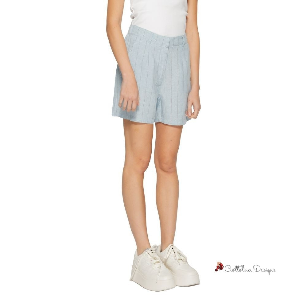 Light Blue Linen Short