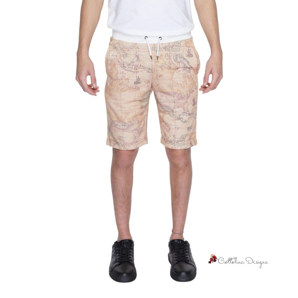 Beige Polyester Short