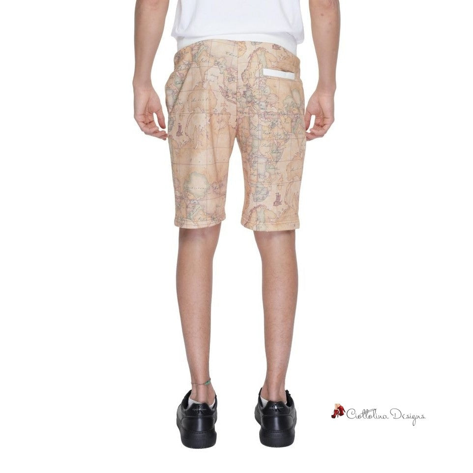 Beige Polyester Short