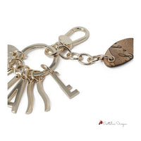 Gold Zinc Keychain