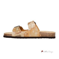 Beige Textile Sandal