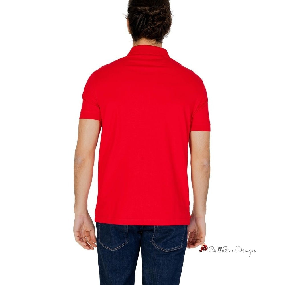 Red Cotton Polo Shirt