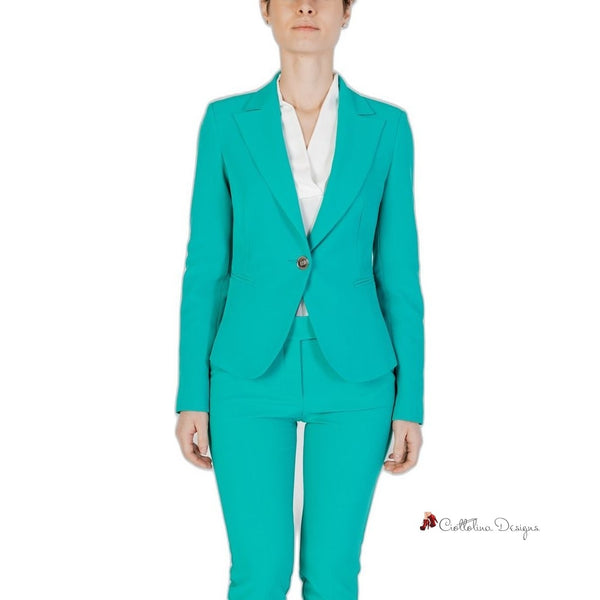 Green Polyester Suits & Blazer