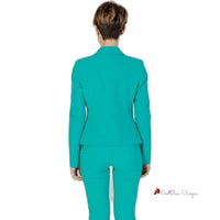 Green Polyester Suits & Blazer