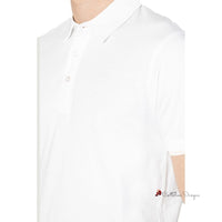 White Cotton Polo Shirt