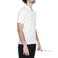 Cream Cotton Polo Shirt