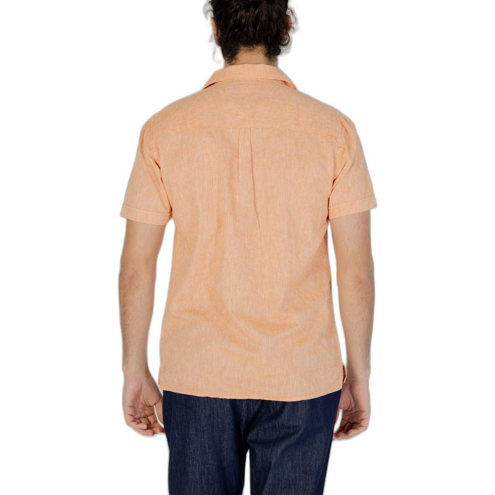 Orange Linen Shirt