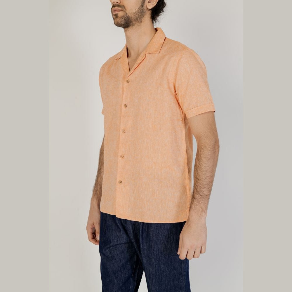 Orange Linen Shirt