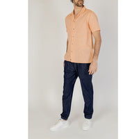 Orange Linen Shirt