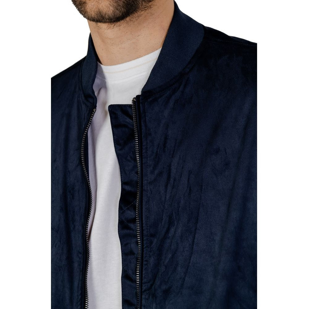 Blue Polyester Jacket