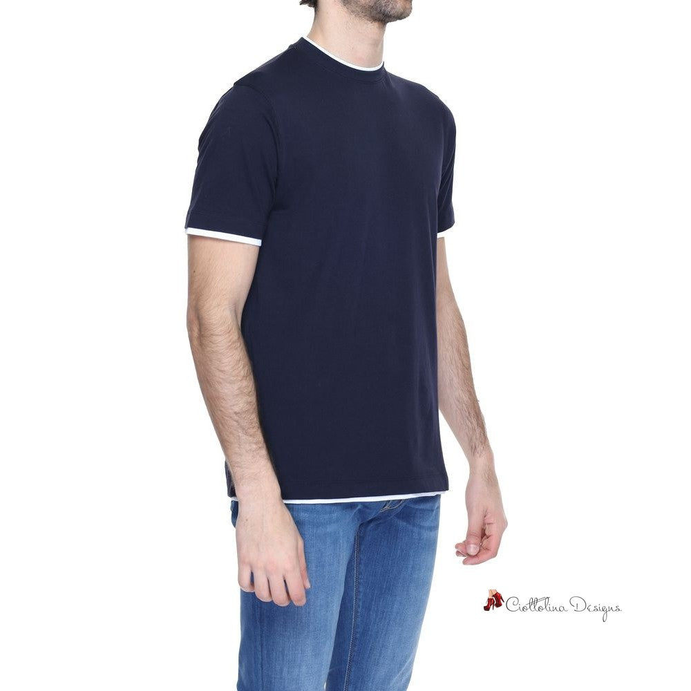 Blue Cotton T-Shirt