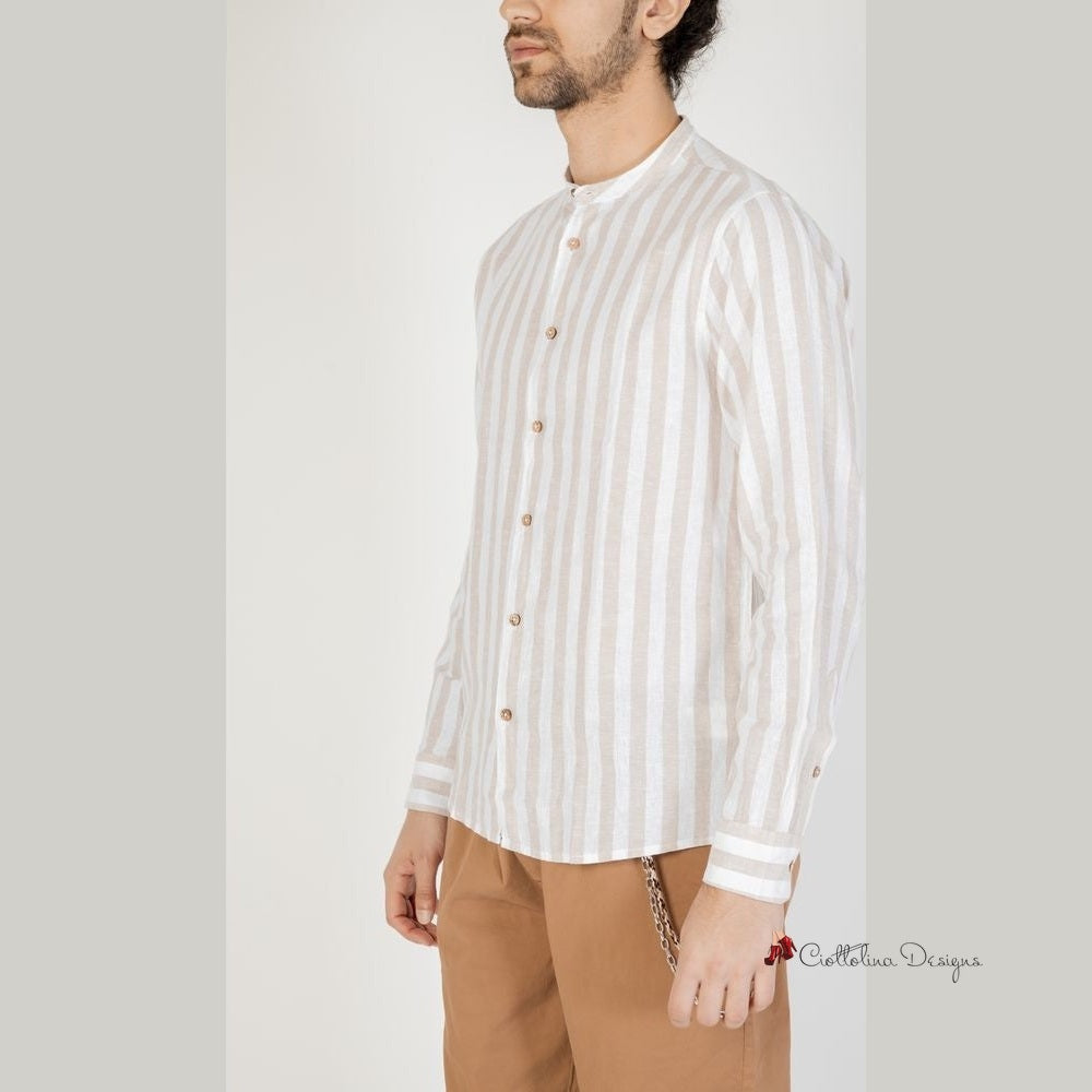 Beige Linen Shirt