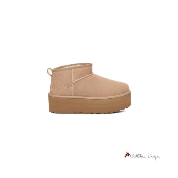 Beige Suede Boot