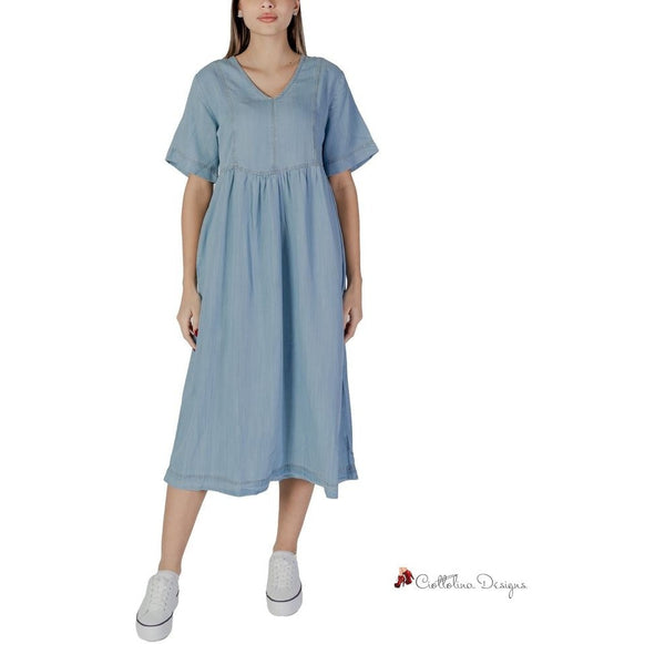 Light Blue Cotton Dress