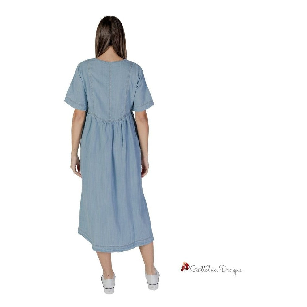 Light Blue Cotton Dress