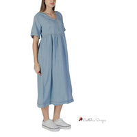 Light Blue Cotton Dress