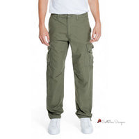 Green Cotton Jeans & Pant