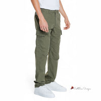 Green Cotton Jeans & Pant