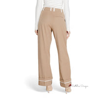 Brown Recycled Polyester Jeans & Pant