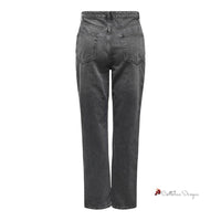 Gray Cotton Jeans & Pant