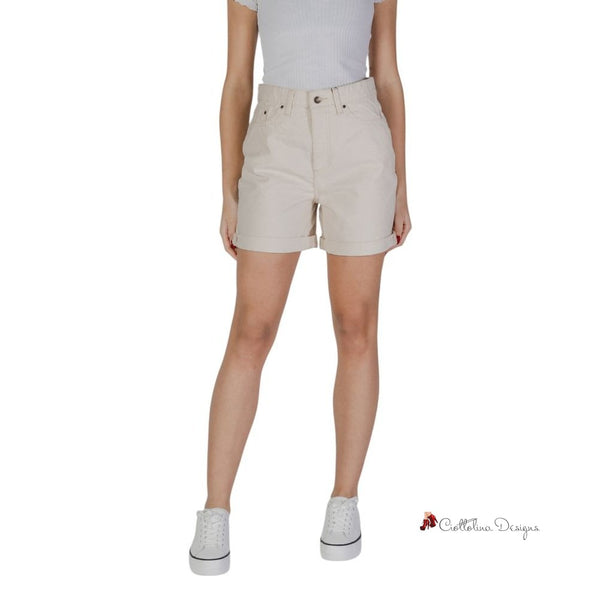 Beige Cotton Short