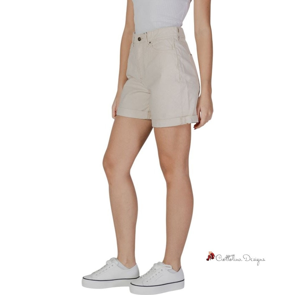 Beige Cotton Short